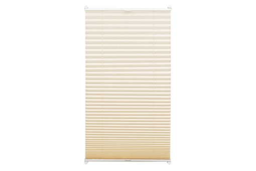 Plissee-Rollo mit 2 Bedienschienen GZG1025 Plisseerollo EASYFIX Plissee - 2 Bedienschienen - 90 x 130 cm - Creme
