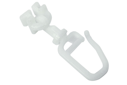 Drehgleiter für Vorhangschiene bzw. Gardinenstange mit Innenlauf GZG1043 Röllchen, Klammern,... GARDINIA Drehgleiter - 6 mm - für Vorhangschiene/-Stange mit Innenlauf - 20 Stck. - Weiß