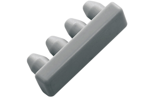 Endstücke für Aluminium-Vorhangschienen GZG1060 Gardinenschienen-Zubehör GARDINIA Endstücke für Aluminium-Vorhangschiene - 1-läufig - 2 Stück - Grau