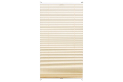 Plissee-Rollo mit 2 Bedienschienen GZG1082 Plisseerollo EASYFIX Plissee - 2 Bedienschienen - 100 x 130 cm - Creme