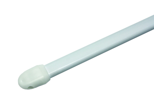 Ausziehbare Vitragestange für Scheibengardinen GZG1256 Vitrage / Cafehaus GARDINIA Metall-Vitragestange - 80 - 120 cm - Weiß