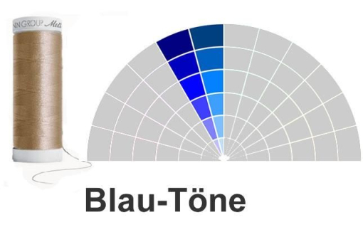 Amann Seralon Tafel Blau Z1 Nähgarn Nähgarn Amann Seralon - 200m Rolle - Blautöne