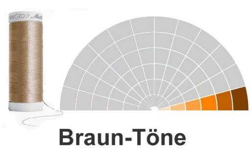 Amann Seralon Tafel Braun Z1 Nähgarn Nähgarn Amann Seralon - 200m Rolle - Brauntöne
