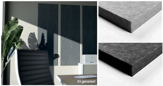 Eine Wohltat für die Ohren! Praktisches Akustikpaneel inklusive Zubehör zur sofortigen Befestigung an Ihrer Wand! Ap1023 Akustikpaneel Wand S4y(1) Akustikpaneele für Gastronomie Akustikpaneel Wand - Blue Fiber - 190 x 75 cm - inkl. BefestigungAkustikpaneele für die Wand in verschiedenen Grautönen