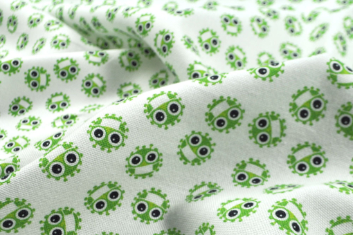 Baumwollstoff mit lustigem Print  Baumwollstoff Bazillus(1) Baumwolle sonstige Baumwollstoff - BazillusBaumwollstoff Bazillus
