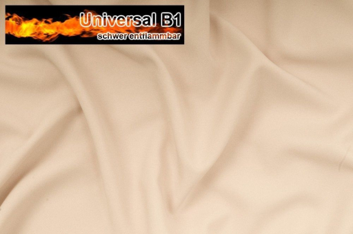 Beige Allroundb1 S4 1000 Z1 Universal Stoff Stücke Universal Stoff B1 - schwer entflammbar - Beige - 1,0 Meter