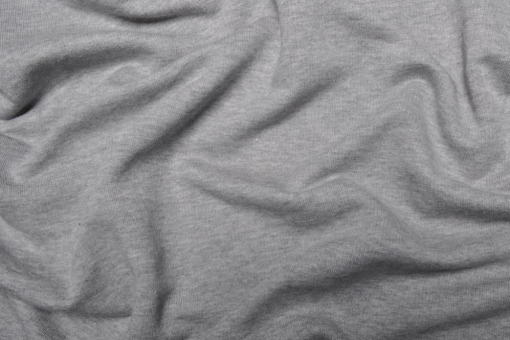 Bk5370910 Jersey T Shirt Hellgrau Melange Z1 T-Shirt-Stoff de luxe - Hellgrau Melange - 1,0 Meter Hellgrau Melange