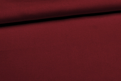 Bk5836263 Viskose Twill Bordeaux Twill-Stoff - Uni - Bordeaux - 1,0 Meter Bordeaux