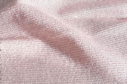 Zarter Jersey, edel glitzernd - traumhafte Meterware für elegante Kleider, Blusen und vieles mehr Bk6427 Glitzer Jersey Rose Silber Glanzstoffe Glitzer-Jersey - Rosé/SilberGlitzernder Jerseystoff