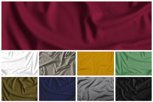 Hochwertiger elastischer Stoff in toller Farbauswahl - ideal für bequeme Bekleidung und mehr Bk6481 Farbtafel Power Jersey S4y Neu(1) Uni Viskose-Romanit - DeluxeUnifarbiger Jersey-Stoff mit hohem Viskose-Anteil
