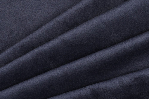 Ein weicher Traum von einem Micro-Nickistoff aus pflegeleichtem Material! Bk7388585 Nicki Soft Nachtblau Microfaser Nicki supersoft - NachtblauPolarfleece in Blau
