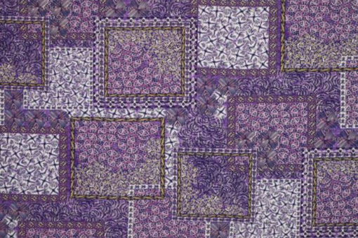 Gestochen scharfer Digitalprint auf herrlich geschmeidiger Viskose - jetzt zuschlagen! Bk7419 Viskose Patchwork bedr. Bekl. Stoffe Viskosestoff Digital - Majala PatchworkViskosestoff mit Patchwork-Muster