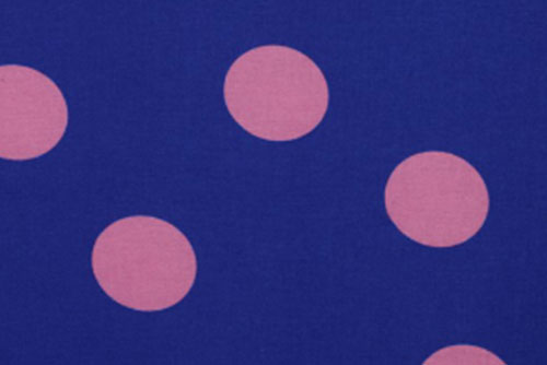 Weicher Flanell mit angerauter Vorderseite und kontrastreichem Punkte-Design Bk7654 Flanell Punktlandung Baumwolle Kinder Baumwoll-Flanell - PunktlandungWeicher Flanell in Blau mit rosa Punkten