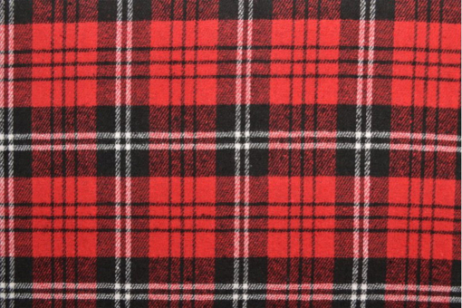 Weicher Flanell mit typischem Schottenkaro in klassischem Rot/Schwarz Bk7751 Schottenkaro Lerwick Karo / Schottenkaro Flanell Schottenkaro - LerwickFlanell mit Schottenkaro in Rot/Schwarz
