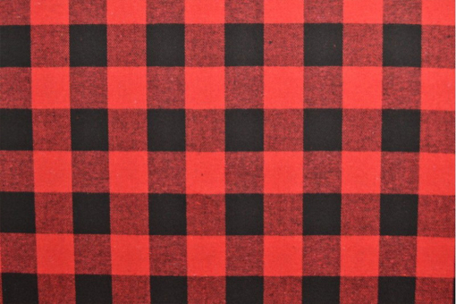 Weicher Flanell mit typischem Schottenkaro in Rot/Schwarz Bk7754 Schottenkaro Fife Flanell Flanell Schottenkaro - FifeFlanell mit Schottenkaro in Rot/Schwarz