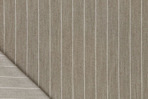 Bekleidungsstoff mit klassischen Nadelstreifen und Stretch-Anteil Bk8015 Nadelstreifen Stoff Natur Rueckseite Blusenstoffe Bekleidungsstoff Nadelstreifen - NaturBekleidungsstoff mit Nadelstreifen