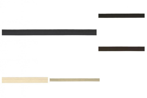 Paspelborte mit Kordelkern für Verzierungen Bm1037 Einfassband Paspelband Leder-Imitat - MeterwareFarbtafel für Leder-Paspelband