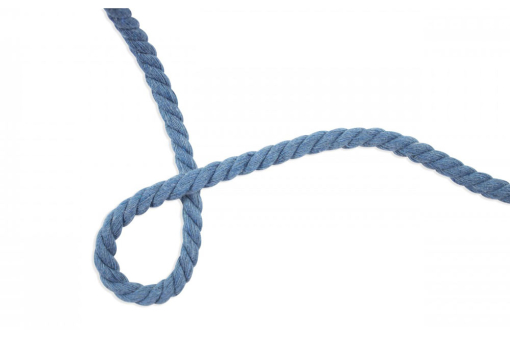 Unifarbiges Kordel in Jeansblau Bm1114547 Kordel Uni Jeans Kordeln + Schnüre Kordel - Jeansblau - 8 mm - MeterwareKordel in Jeansblau