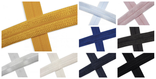 Hübsches Band mit toller Webstruktur in Uni  Bm1133 Einfassband Jacquard Farbtafel Borten/Bänder Einfassband - Jacquard - 20 mm - MeterwareFarbtafel zu dem Einfassband - Jacquard