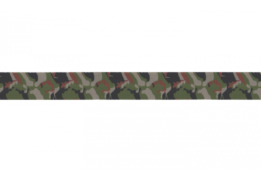 Einfassband mit trendigem Tarnmotiv  Bm1134001 Einfassband Camouflage Gruen Borten/Bänder Elastisches Einfassband - Camouflage - GrünCamouflage Einfassband in Grün/Brain-Tönen