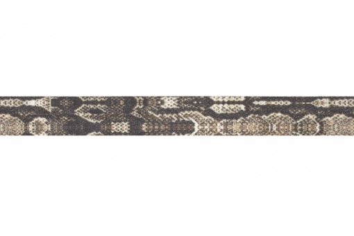 Einfassband mit Schlangenoptikmotiv  Bm1134004 Enfassband Schlange Braun Einfassband Elastisches Einfassband - Schlangenoptik - BraunSchlangen-Einfassband in Braun