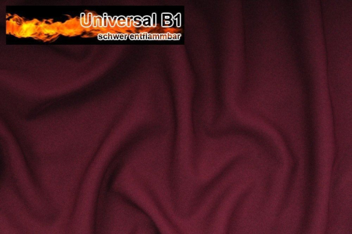 Bordeaux Allroundb1 S4 1000 Z1  Universal Stoff B1 - schwer entflammbar - Bordeaux - 2,0 Meter