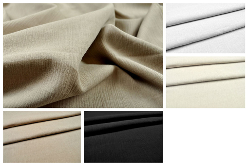 Leichter Stoff aus 100% Baumwolle mit tollem Crinkle-Effekt Co6314 Baumwoll Crinkle S4y Neu Uni Bekleidungsstoffe Crinkle - Baumwollstoff - UniFarbtafel mit Crinkle-Baumwollstoffen in verschiedenen Farben