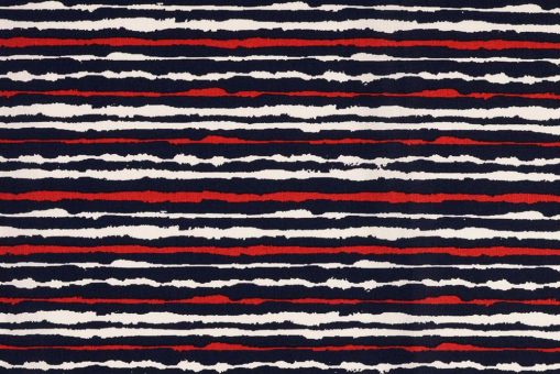 Unregelmäßiger Querstreifen-Print auf 100% Baumwolle - natürliche Ware mit maritimem Anstrich! Co6670 Baumwollstoff Streifen Dekostoffe Streifen Baumwollstoff - Streifen SyltBaumwollstoff mit unregelmäßigen Streifen