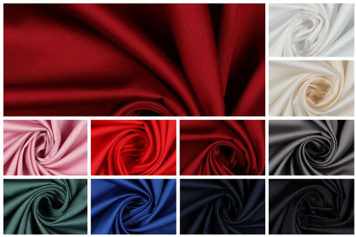 Klassischer, dezent glänzender Satin aus reiner Baumwolle Co6772 Baumwollsatin S4 Dirndlstoffe Baumwoll-SatinBaumwoll-Satinstoff in verschiedenen Farben