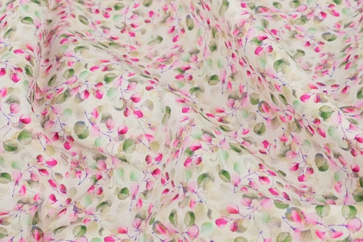 Digital bedruckter, feiner Baumwollstoff mit filigranem Design in Aquarell-Optik Co6944 Baumwollstoff Eukalyptus Baumwolle Blumen Baumwoll-Popeline Digital - Mini-EukalyptusBaumwollstoff mit Eukalyptus-Motiv