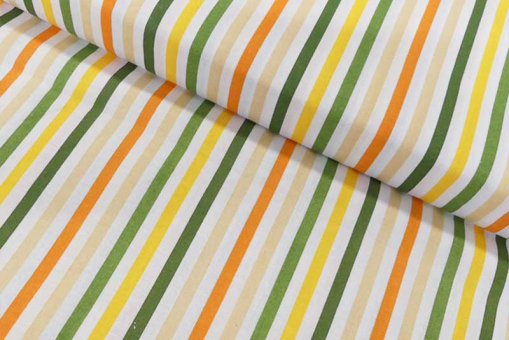 Gestreifter Stoff aus reiner Baumwolle zum Patchworken, Basteln und mehr Co6993 Baumwollstoff Streifen Patchworkstoffe Meterware Baumwollstoff - Happy Stripes - 110 cmBaumwollstoff mit Streifen-Motiv