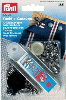 Druckknopf z.Anschrauben - Yacht und Caravan - rostfrei Druckknopf Yachtcaravan Z1 Ösen Druckknopf z.Anschrauben - Yacht und Caravan