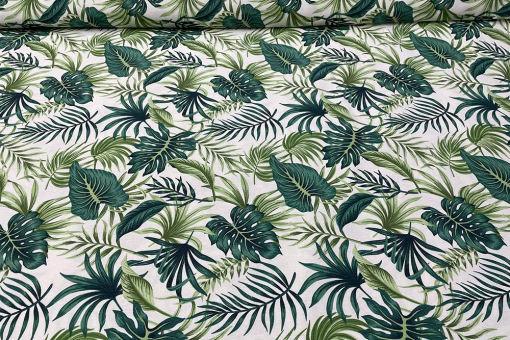 Große Vorhänge, überbreite Tischdecken usw. - mit diesem 280 cm breiten Dekostoff werden Ihre Kreationen zu exotischen Eye-Catchern! Ds3192 Dekostoff Dschungelpflanzen Neu Blumen, Früchte, Pflanzen - 280 cm Dekostoffe Dekostoff - Dschungelpflanzen - 280 cm breitÜberbreiter Dekostoff mit Dschungelblättern