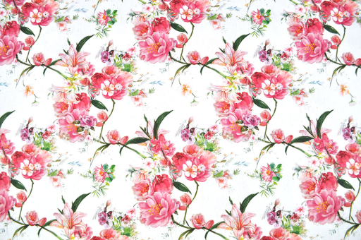 Im wahrsten Sinn des Wortes TRAUMhaft! Floral bedruckte, überbreite Ware für Bettwäsche und mehr Ds3207 Baumwoll Dekostoff Ueberbreit Rosen Bettwäsche-Stoffe Bettwäsche-Stoff - Rosenträume - 280 cmBettwäschestoff mit Rosen-Muster