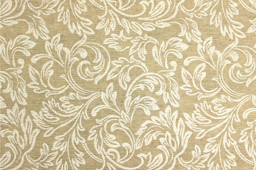 Überbreiter Dekostoff mit rustikalem Charme in Kombination mit einem eleganten Ranken-Design Ds3328 Dekostoff Ranken Dekostoffe Barock Dekostoff Leinenoptik - Edle Ranken - 280 cmDekostoff mit Rankenmotiv