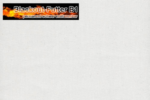 Ds5195 Blackoutfutter Weiss Z1(1) Reststücke reduziert Blackout Gardinenfutter, permanent B1 - Weiß - 2,0 Meter Weiß
