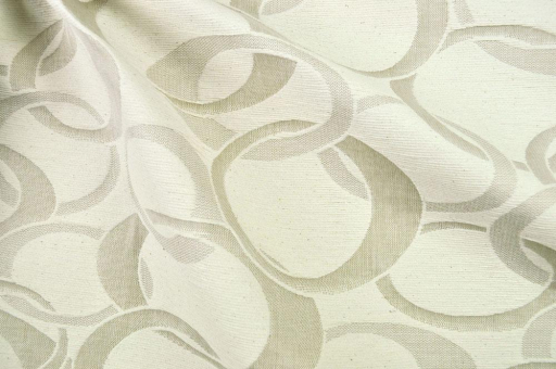 Schöner Jacquard mit tollem Muster. Ds5293 Jacquard Stoff Ringe Hell   Z1 Dekostoffe Gemustert Jacquard Stoff - Ringe - Hellbeige