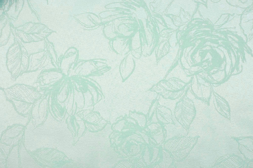 Hochwertiger Jacquard mit romantischem Rosen-Motiv in Creme/Türkis Ds5803 Dekostoff Jacquard Rosen Tuerkis Taschenstoffe Jacquard Rosen - Creme/TürkisRosen auf hochwertiger Jacquard-Ware