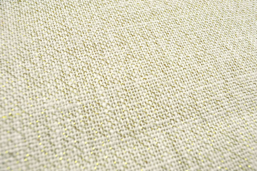 Edler Jute-Stoff mit eingearbeiteten Lurex-Goldfäden Ds5879 Jute Lurex Gold Weihnachten Uni Jute - Gold-LurexJute-Stoff mit eingearbeiteten Lurex-Goldfäden