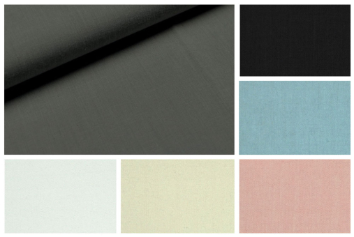Blackoutstoff in Baumwolloptik und mit Baumwollanteil - ideal für Verdunkelung und mehr!  Ds6009 Farbtafel Blackout Baumwolllook Blackout / Verdunkelung Blackout 100% - Baumwoll-LookFarbtafel für den Blackoutstoff im Baumwoll-Look