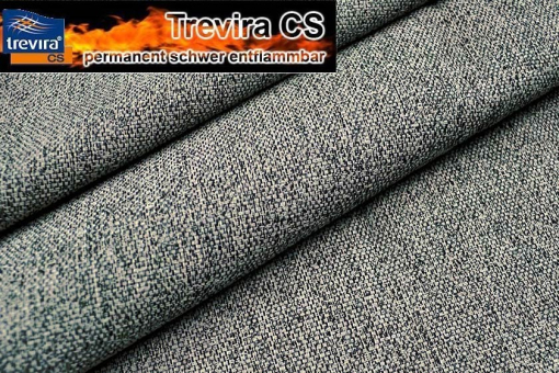Permanent schwer entflammbare, edle Qualität eines Jacquards in melierter Optik - ein Traum für Ihre 4 Wände! Ds6050 Melange Jacquard Trevira Anthrazit S4 Melange-Jacquard - Trevira CS - Graciosa Grau - 1,0 Meter
