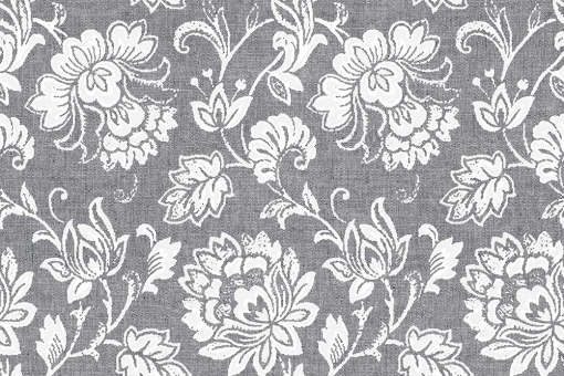 Eleganter Outdoor-Dekostoff mit Teflonbeschichtung – ideal für langlebige Dekorationen Ds6278 Dekostoff Teflon Exotisch Toile Grau Outdoor Outdoor-Dekostoff - Tropische Blumen - GrauDekostoff mit tropischem Blumenmotiv