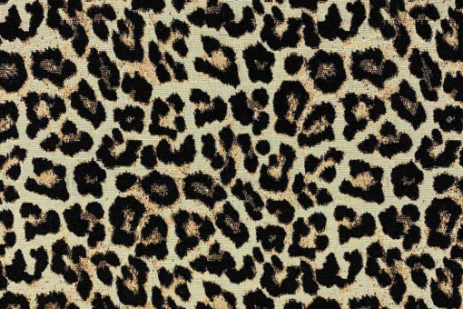 Dieser Leopard-Jacquard-Stoff verleiht Ihren Projekten einen wilden, edlen Touch mit seinem auffälligen Muster und der luxuriösen Textur. Ds6279 Jaquardstoff Wildleo Baumwolle Tiere Jacquardstoff - Wild LeoLeopardenmuster auf hochwertigem Jacquard