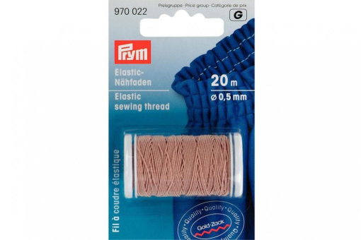 Elastic Naehfaden 970022 Z1 Sonstiges Handarbeitszubehör Elastic-Nähfaden Prym 0,5 mm Sand