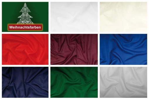 Edler Taft in den klassischen Weihnachtsfarben Farbaskala Dekotaft Weihnachten Z1 Weihnachten Uni Dekorations Taft Weihnachten - uni
