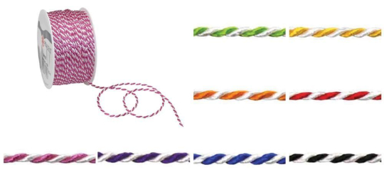 Farbskalaspree S4 Ohne Z1 Top-Seller Kordel Mix 2 mm - 50 m Rolle