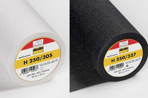 Original-Ware der Firma Freudenberg - stabile Fixiereinlage für Formbünde, Formgürtel und Bastelarbeiten Farbtafel 39203 Vlies Einbügel-/Nähvlies Original Vlieseline H250Farbtafel für Vlieseline H250
