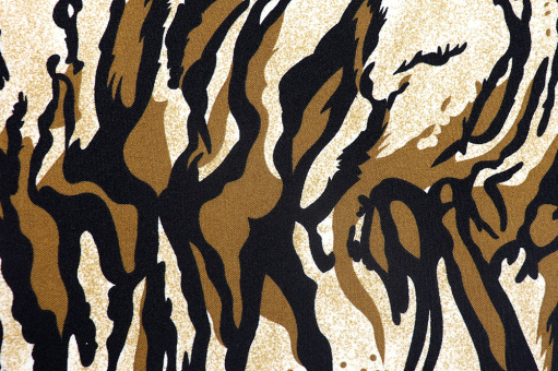 Tierisch toll bedrucktes Gewebe, ein echter Allrounder für Kostüme, Dekorationen und vieles mehr Fn1316 Universalstoff Tiger Fasnacht Stoffe bunt Universalstoff - TigerUniversalstoff mit Tiger-Muster