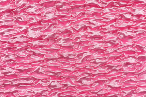 Knalliger Satin mit stylischer Raffung - ein toller Effekt mit edlem Glanz Fn1326 Satin Gerafft Satin Stoffe bunt Satin gerafft - Princess PinkSatin mit Raffung