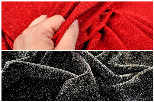 Luxuriös, stretchig, ein absoluter Hingucker, der jede Bewegung mitmacht! Fn2016 Lurex Stretch S4y Neu Glitzer + Pailletten Glitzer Stretch Deluxe